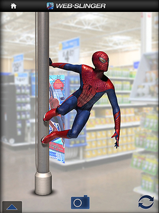 Spider-Man's Web-slinger AR App preview (2012) © Current Studios