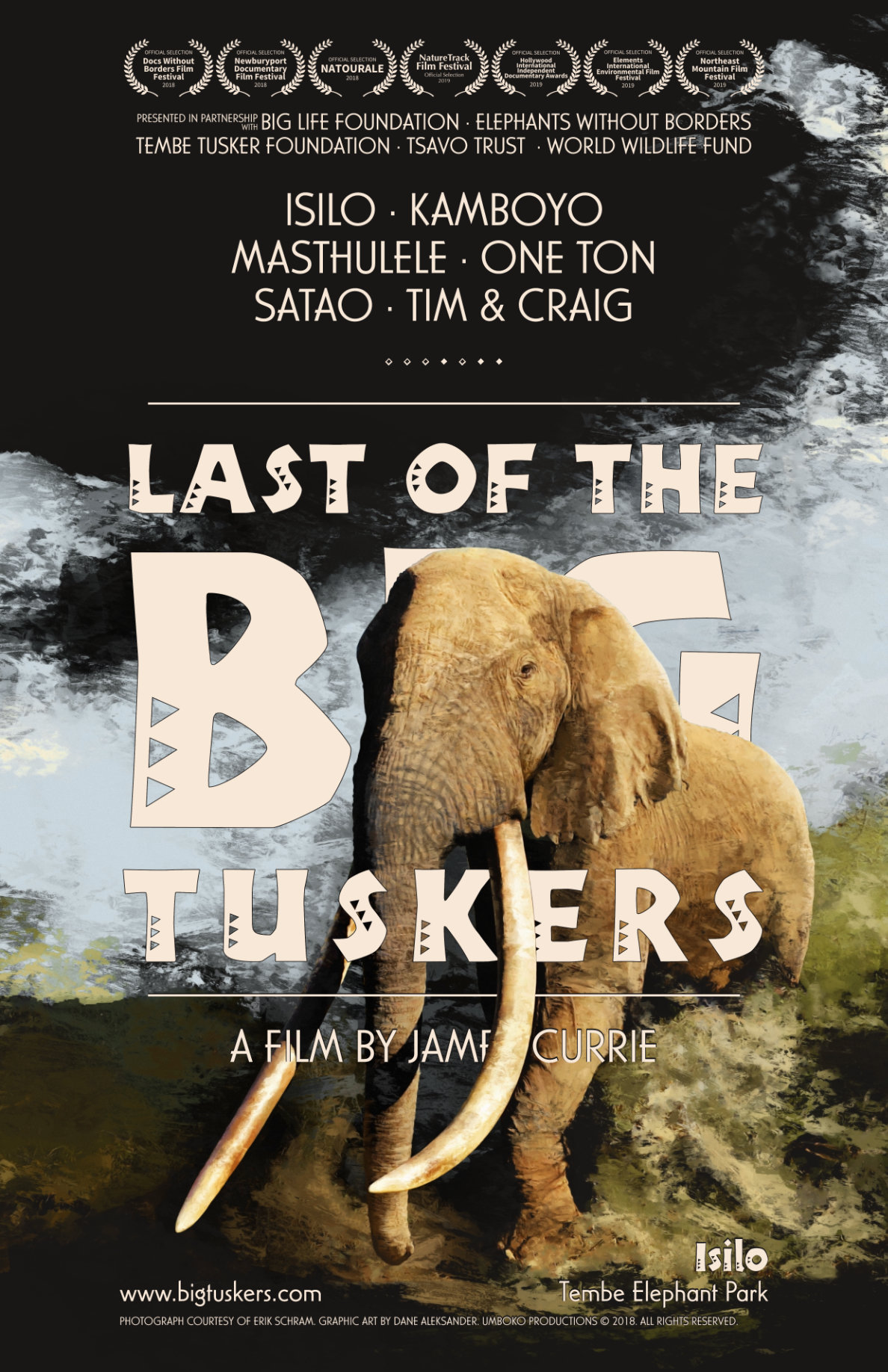 Last of the Big Tuskers – Festival poster (2018) © Umboko Productions